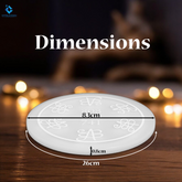 Selenite seven chakra Plate